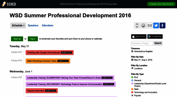 wsdsummerprofessionaldevelo2016.sched.org