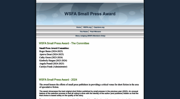 wsfasmallpressaward.org