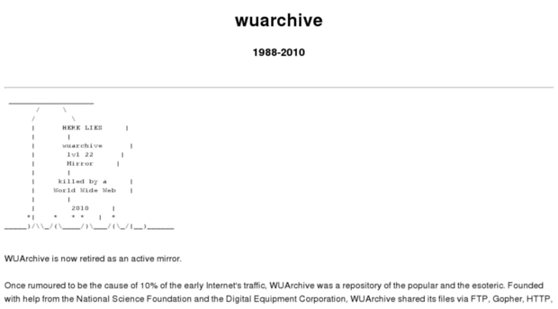 wuarchive.wustl.edu