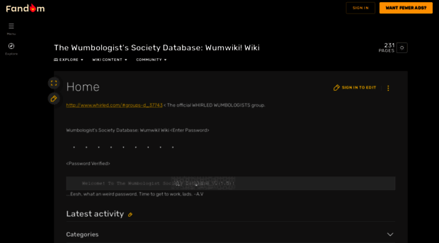 wumbologistssociety.fandom.com