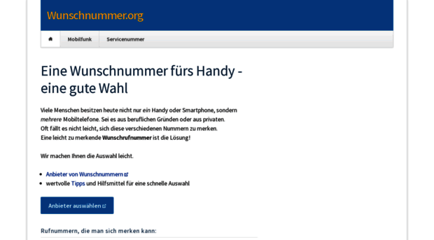 wunschnummer.org