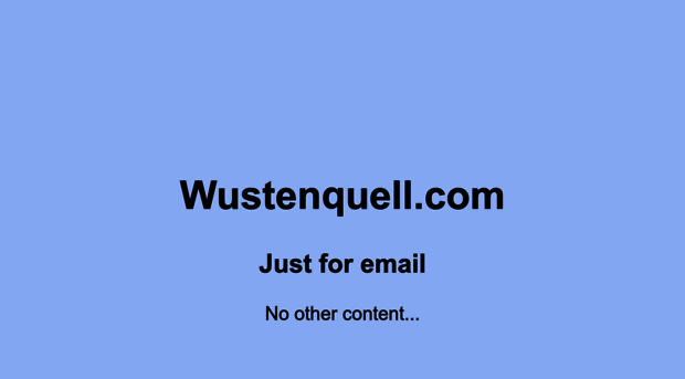 wustenquell.com