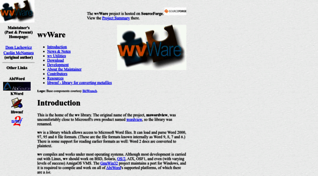 wvware.sourceforge.net