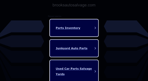 www6.brooksautosalvage.com