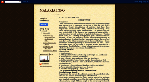 wwwmalariainfo.blogspot.com