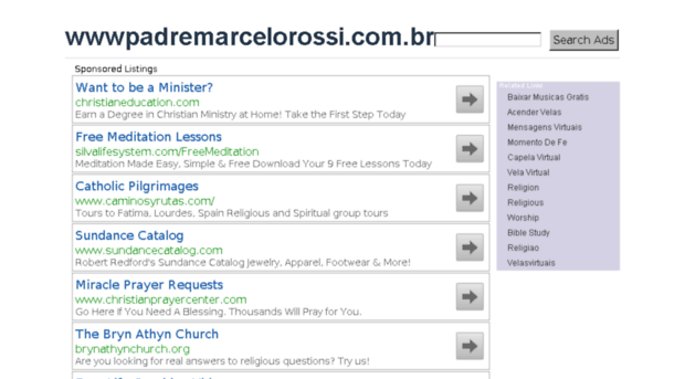 wwwpadremarcelorossi.com.br