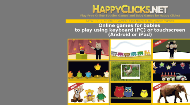 Free toddler games by Happyclicks