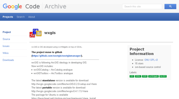 wxgis.googlecode.com