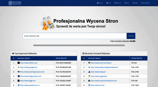 wycenastron.net