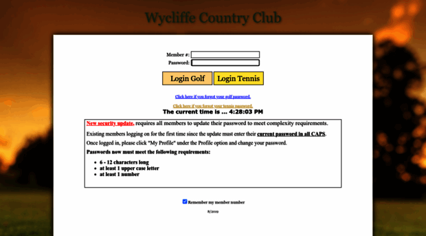 wycliffe.chelseareservations.com