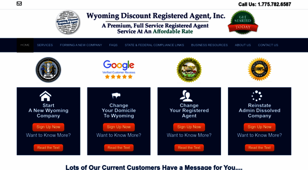 wyomingdiscountregisteredagent.com