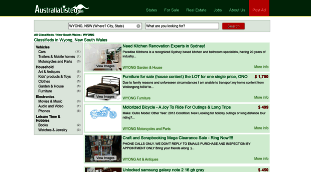 wyong.australialisted.com