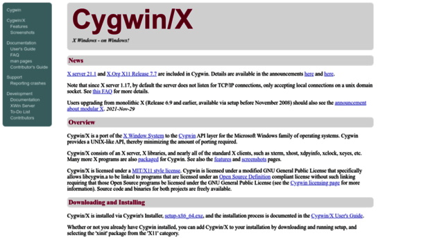 x.cygwin.com