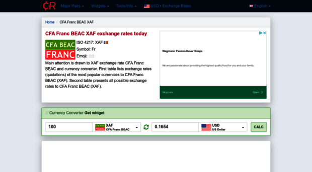 xaf.currencyrate.today