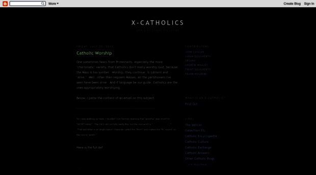 xcatholics.blogspot.com
