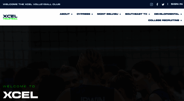 xcelvolleyballclub.com