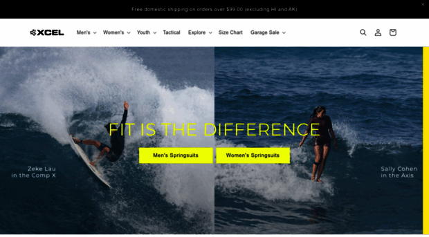 xcelwetsuits.com