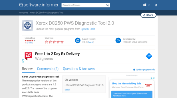 xerox-dc250-pws-diagnostic-tool.software.informer.com