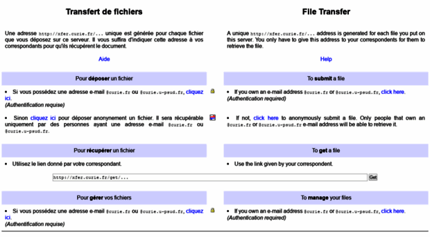xfer.curie.fr