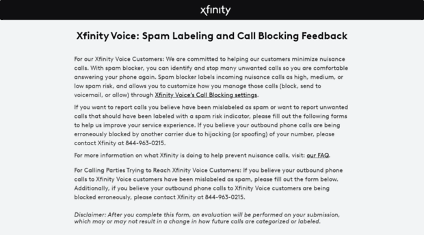 xfinityspamfeedback.com