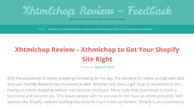 xhtmlchopcustomerfeedback.wordpress.com