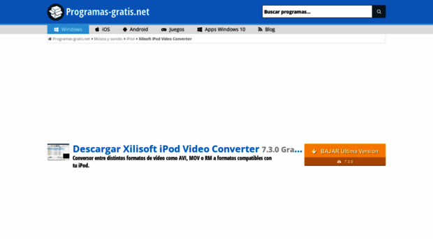 xilisoft-ipod-video-converter.programas-gratis.net
