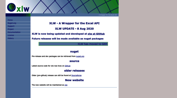 xlw.sourceforge.net
