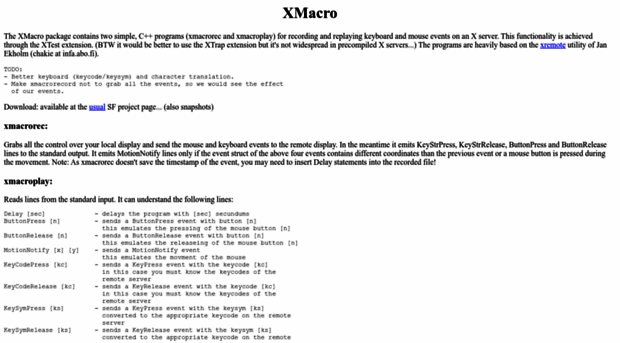 xmacro.sourceforge.net