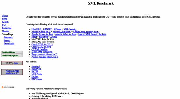 xmlbench.sourceforge.net
