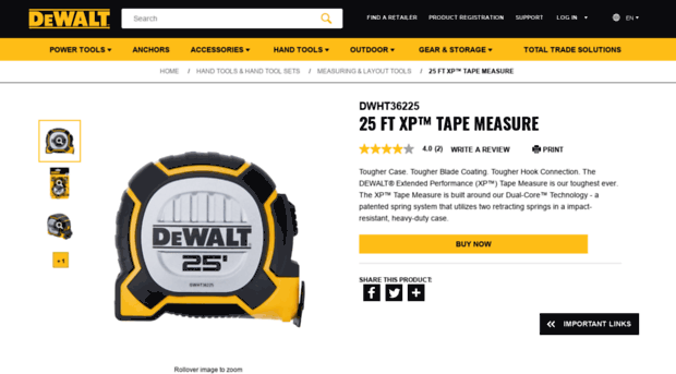 xptapemeasure.dewalt.com