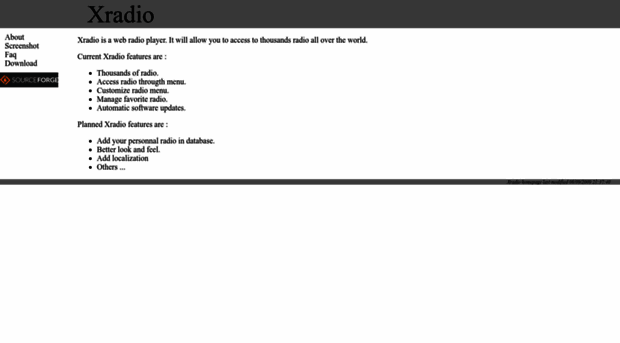 xradio.sourceforge.net