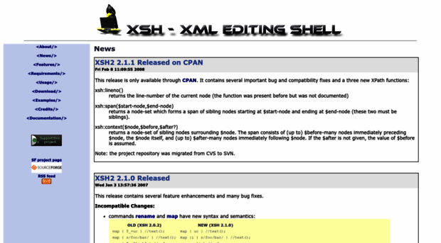 xsh.sourceforge.net