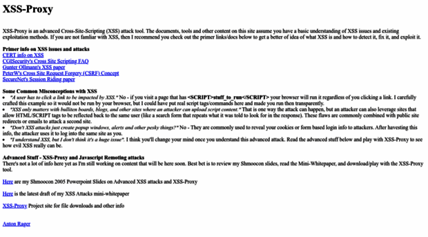 xss-proxy.sourceforge.net
