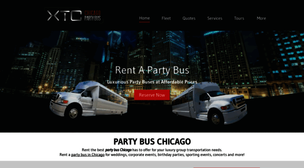 xtcchicagopartybus.com