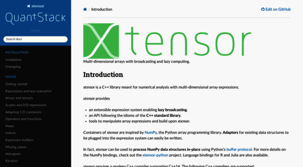 xtensor.readthedocs.io