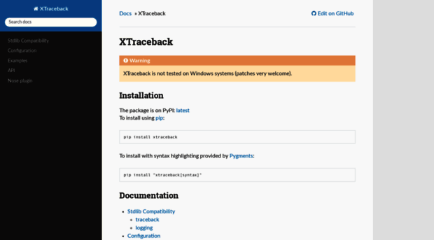 xtraceback.readthedocs.io