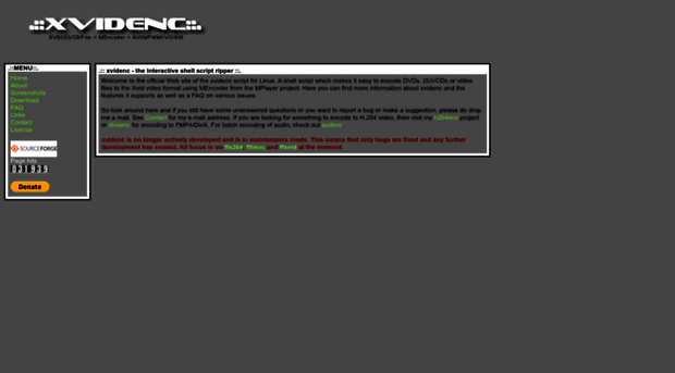 xvidenc.sourceforge.net