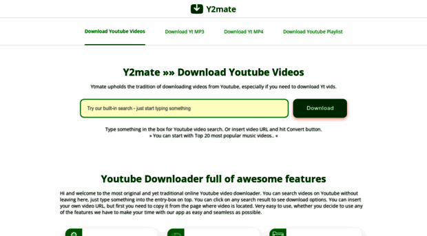 y2mate.pro - Download Youtube videos, save ... - Y2mate
