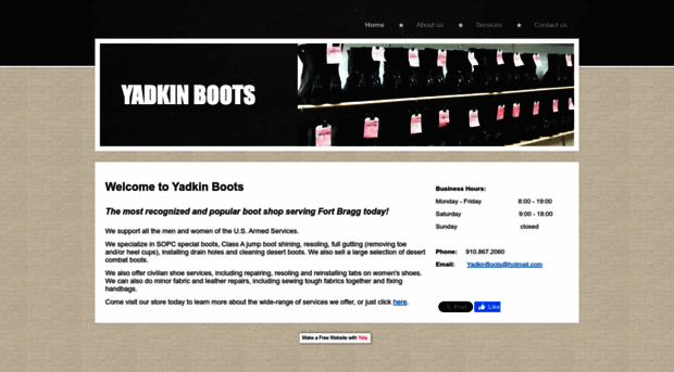 yadkinboots.com