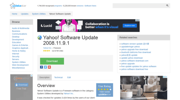 yahoo-software-update.updatestar.com