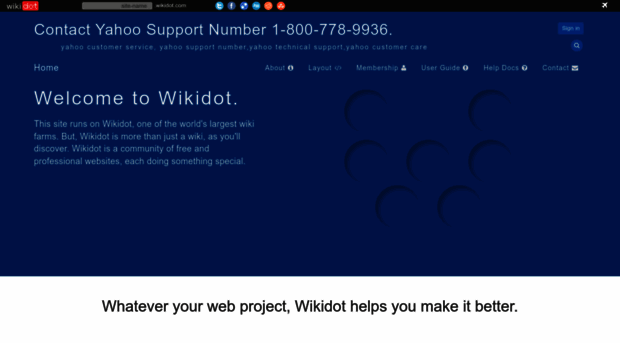 yahoo-support.wikidot.com