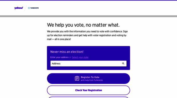 yahoo.turbovote.org