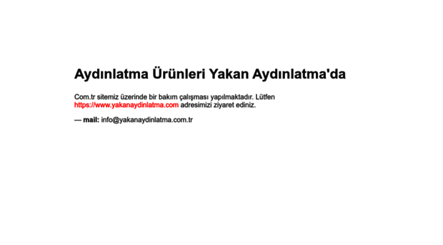 yakanaydinlatma.com.tr