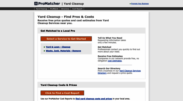 yard-cleanup.promatcher.com