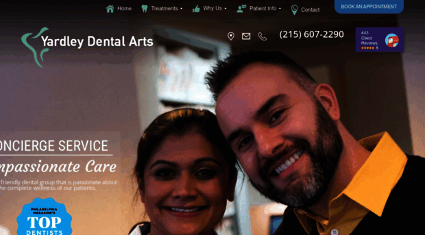 yardleydentalarts.com