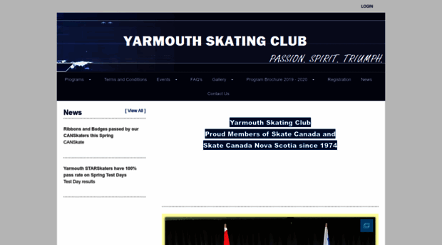 yarmouthskatingclub.com