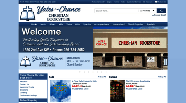 yateschancechristianbookstore.com