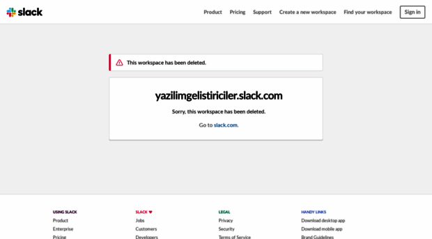 yazilimgelistiriciler.slack.com