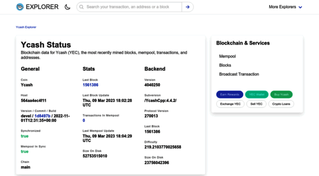 yecblockexplorer.com