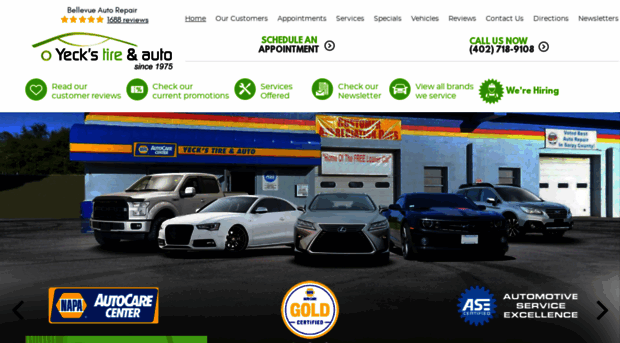 yeckstireandauto.com